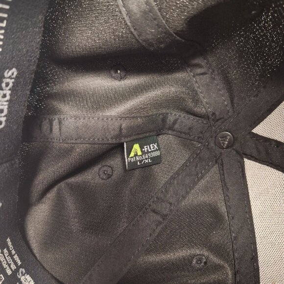 Adidas Black Hat Ball Cap Mens L XL A Flex - Picture 4 of 5